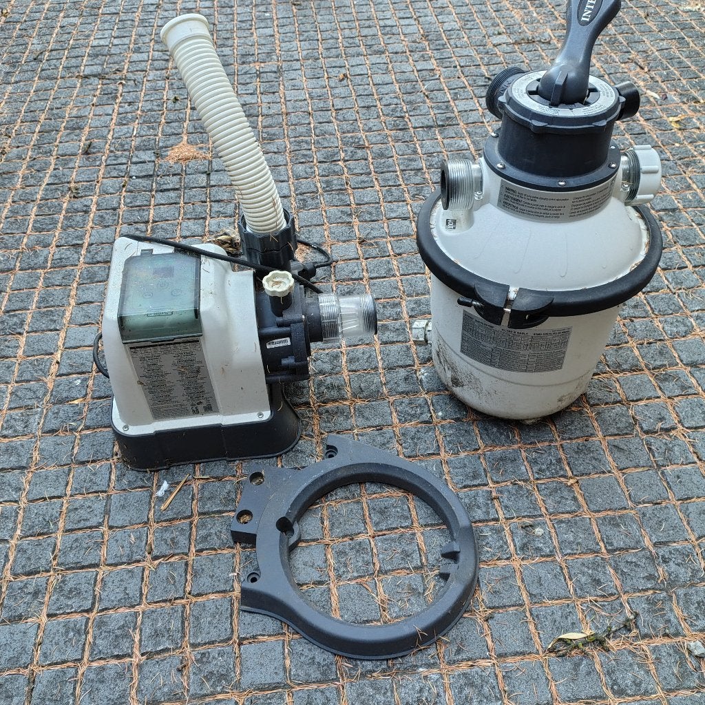 Intex zandfilterpomp / zandfilterinstallatie voor zwembad, Tuin en Terras, Ophalen, Gebruikt, Zwembadpomp