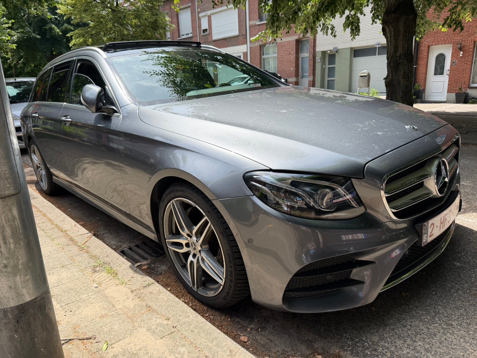 Mercedes-Benz E200 2017 AMG-Line Full option, Auto's, Mercedes-Benz, Navigatiesysteem, Euro 6, Diesel, Particulier