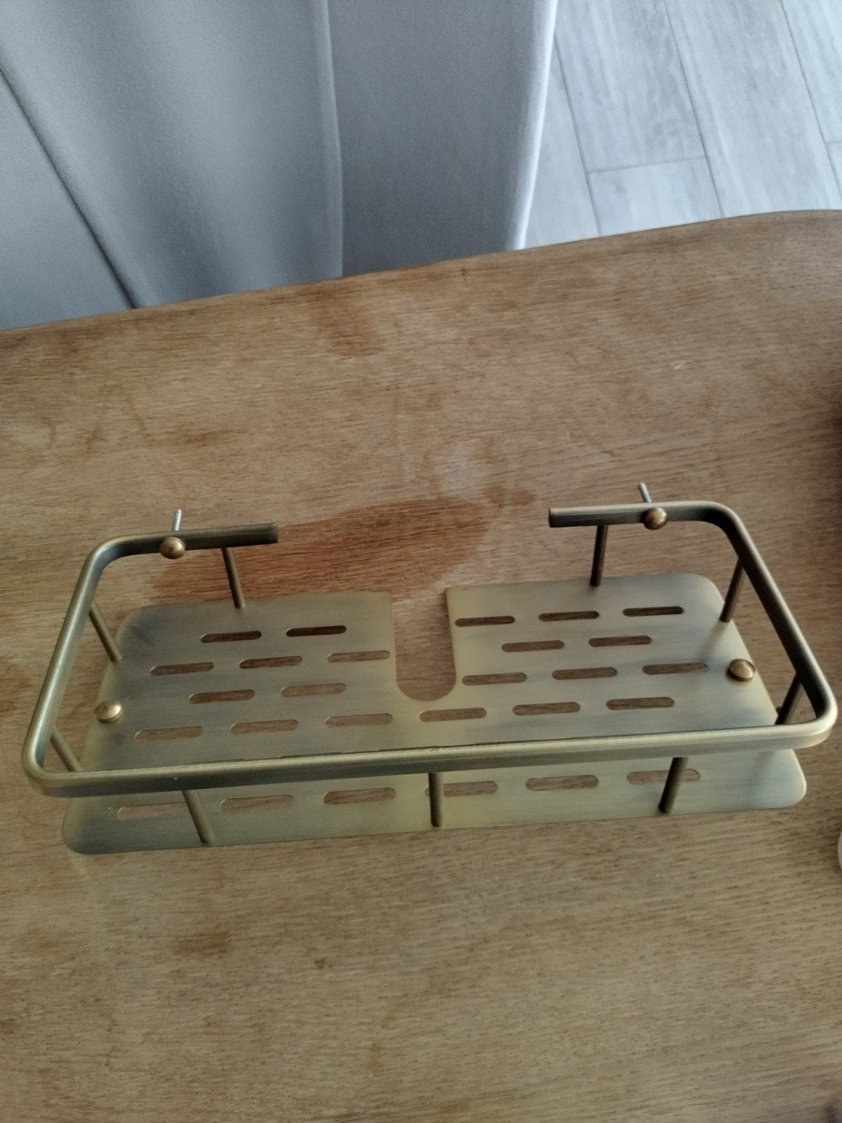Étagère de douche 30cm laiton neuf, Maison & Meubles, Enlèvement, Neuf, Doré, Étagère de salle de bain