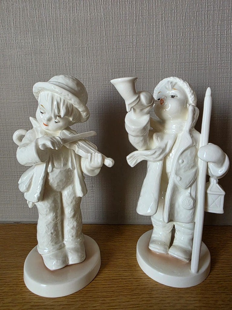 Figurines en porcelaine Goebel Germany (1991) — lot de 2, Enlèvement, Comme neuf, Hummel