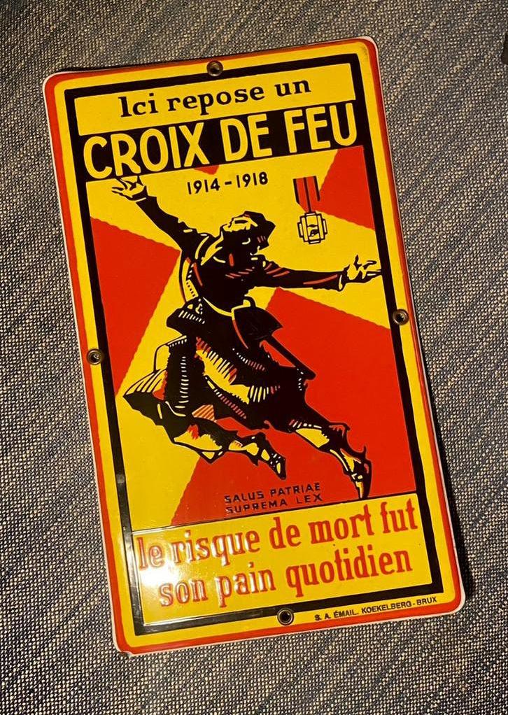 MiNT! Emaillebord / Plaque Émaillée / Em Koekelberg ‘20, Verzamelen, Militaria | Algemeen, Verzenden