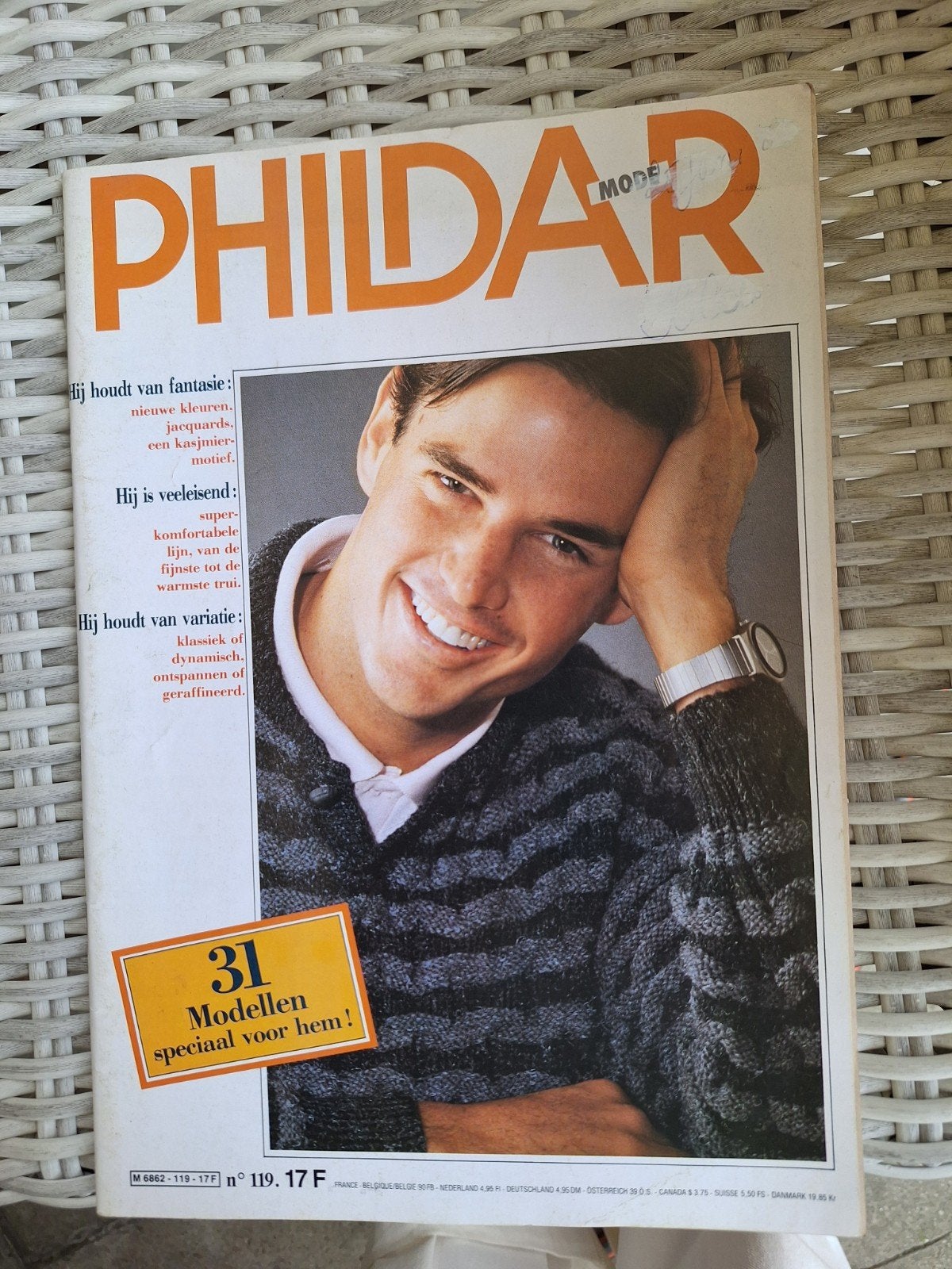 Breiboek Phildar voor mannen, Ophalen of Verzenden