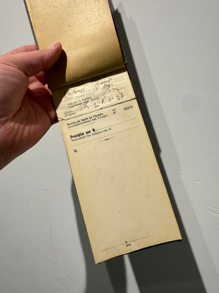 WW2 ABBL Carnet de prescription RARE, Collections, Enlèvement ou Envoi