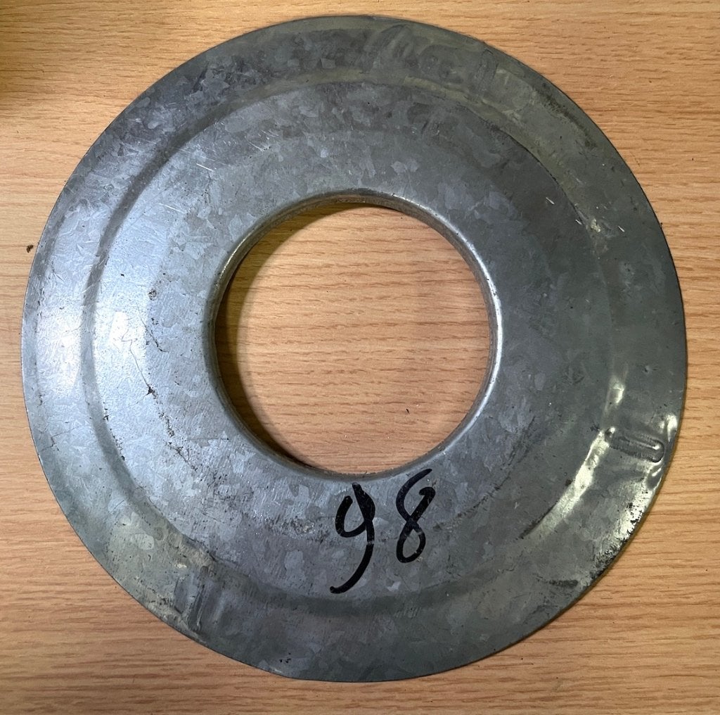 Couvercle galvanisé pour tuyau de poêle diamètre 98 mm, Bricolage & Construction, Tuyaux & Évacuations, Neuf, 80 mm ou plus, Enlèvement ou Envoi