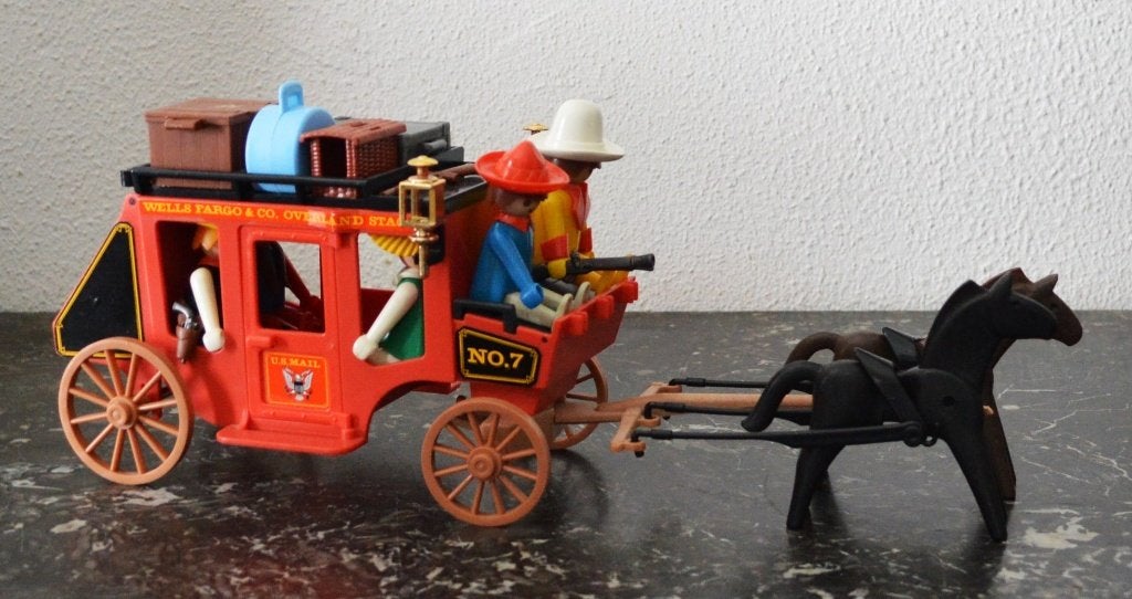 Playmobil postkoets 1977, Kinderen en Baby's, Speelgoed | Playmobil, Gebruikt, Complete set, Voertuig, Historisch