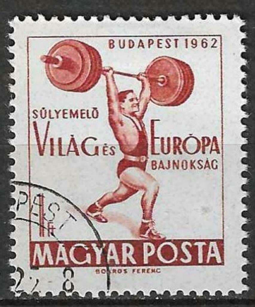 Hongrie 1962 - Yvert 1525 - Haltérophilie (ST), Envoi, Affranchi