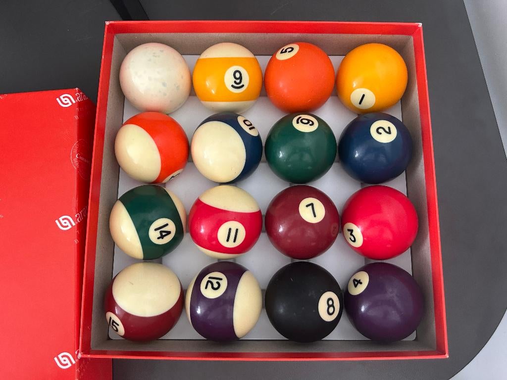 Aramith Continental Billiard Pool Ball set 2 1/4, Enlèvement ou Envoi, Utilisé