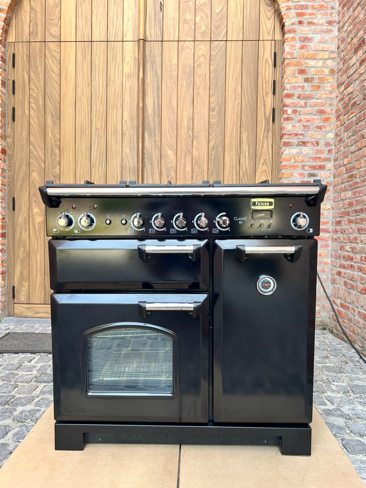 Gasfornuis Falcon Classic 90, Elektronische apparatuur, Fornuizen, Ophalen, Gebruikt, Gas, 90 tot 95 cm