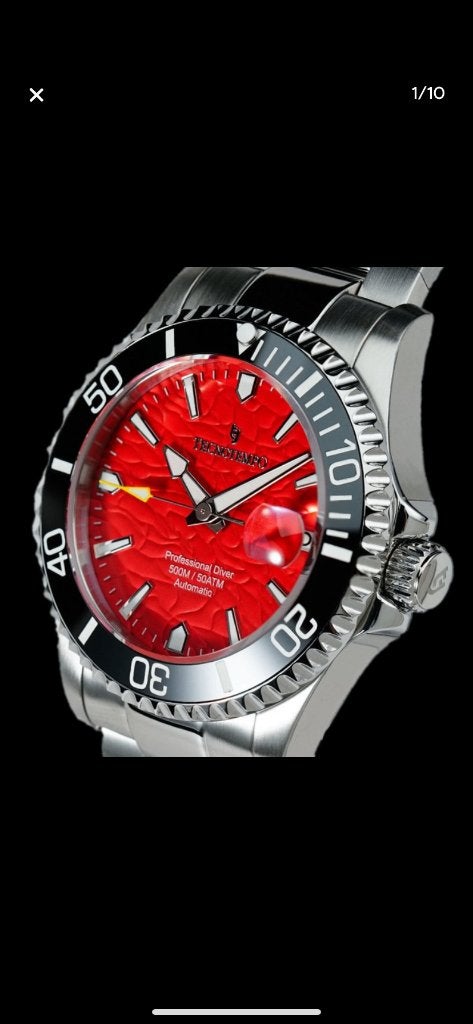 Montre de plongée Tecnotempo Diver, Bijoux, Sacs & Beauté, Étanche, Tecnotempo, Enlèvement ou Envoi, Neuf