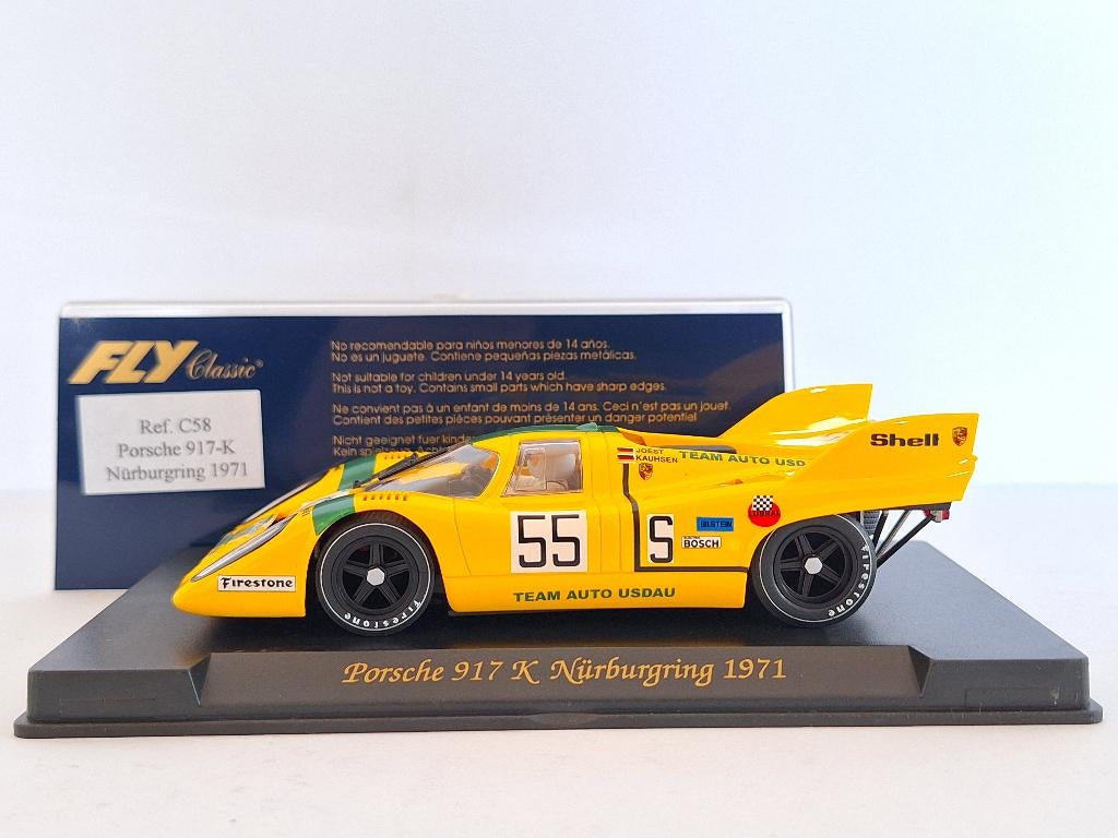 Fly Porsche 917-K Nurburgring #55 1971 C58, Kinderen en Baby's, Speelgoed | Racebanen, Nieuw, Racebaan, Elektrisch, Overige merken