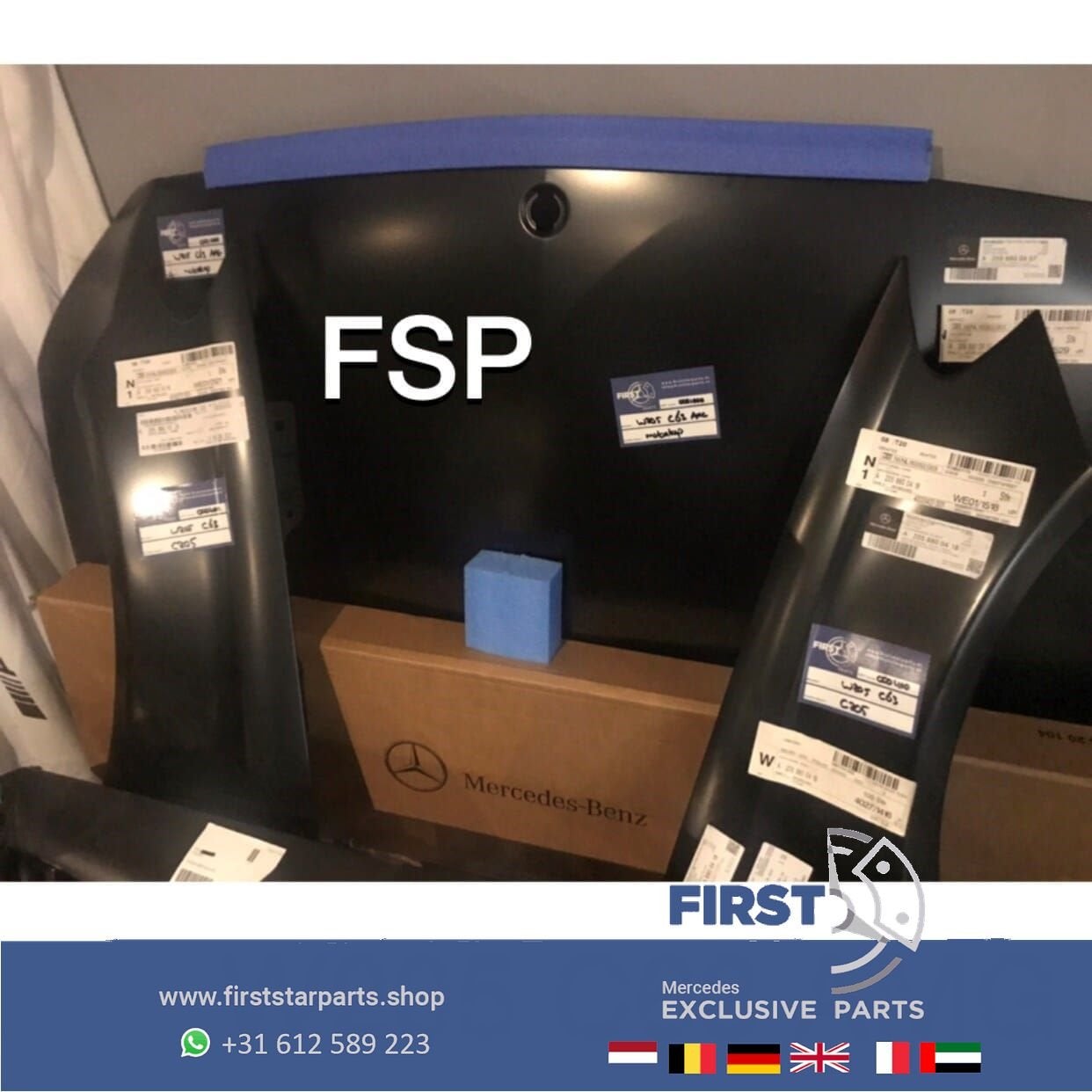 A205 C205 C63 AMG VOORKOP COMPLEET Mercedes C Klasse 63 2014, Autos : Pièces & Accessoires, Utilisé, -, Avant, -