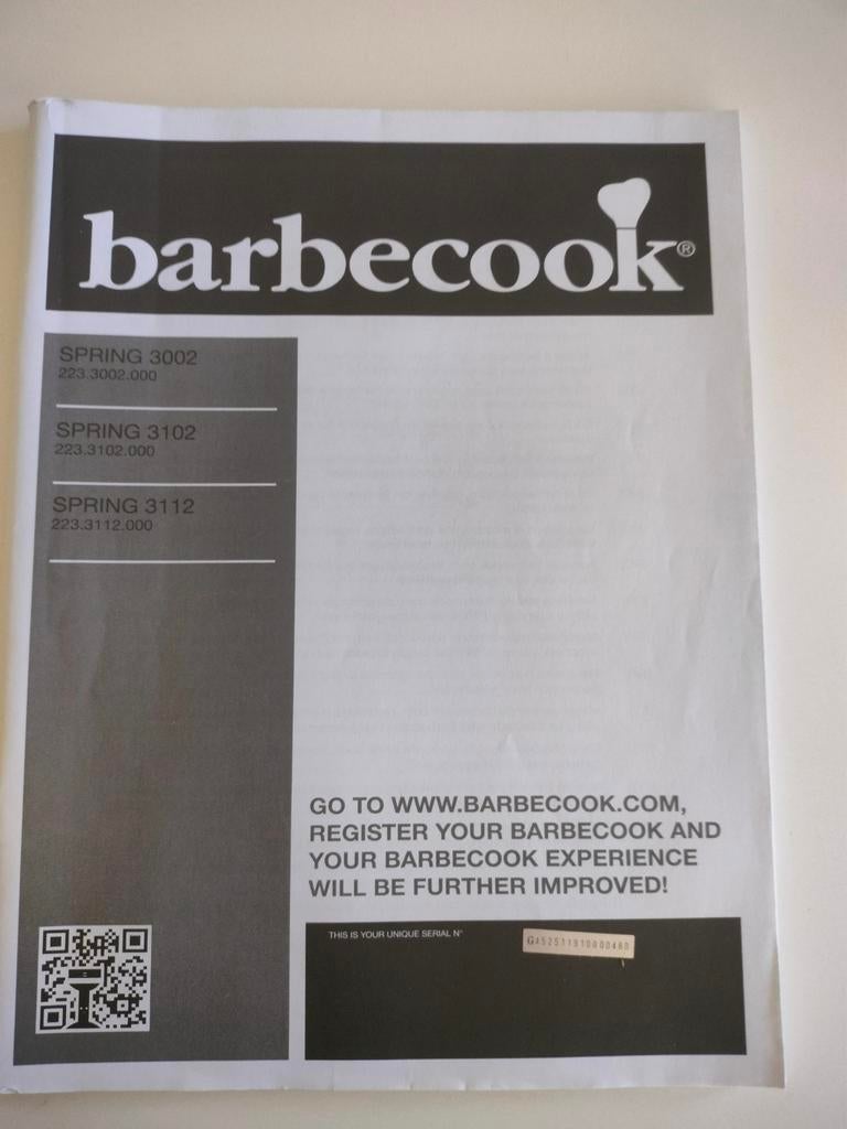 Barbecue avec bouteille de gaz gratuite., Enlèvement
