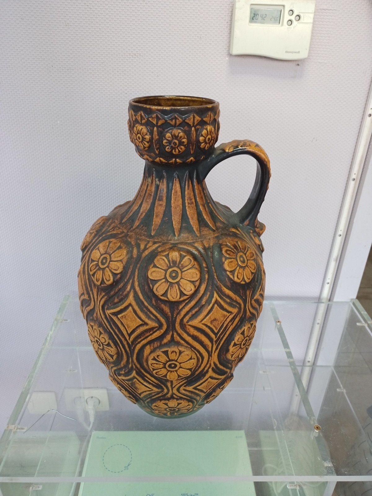 Vase de sol vintage West Germany Bay 77-45, Enlèvement ou Envoi