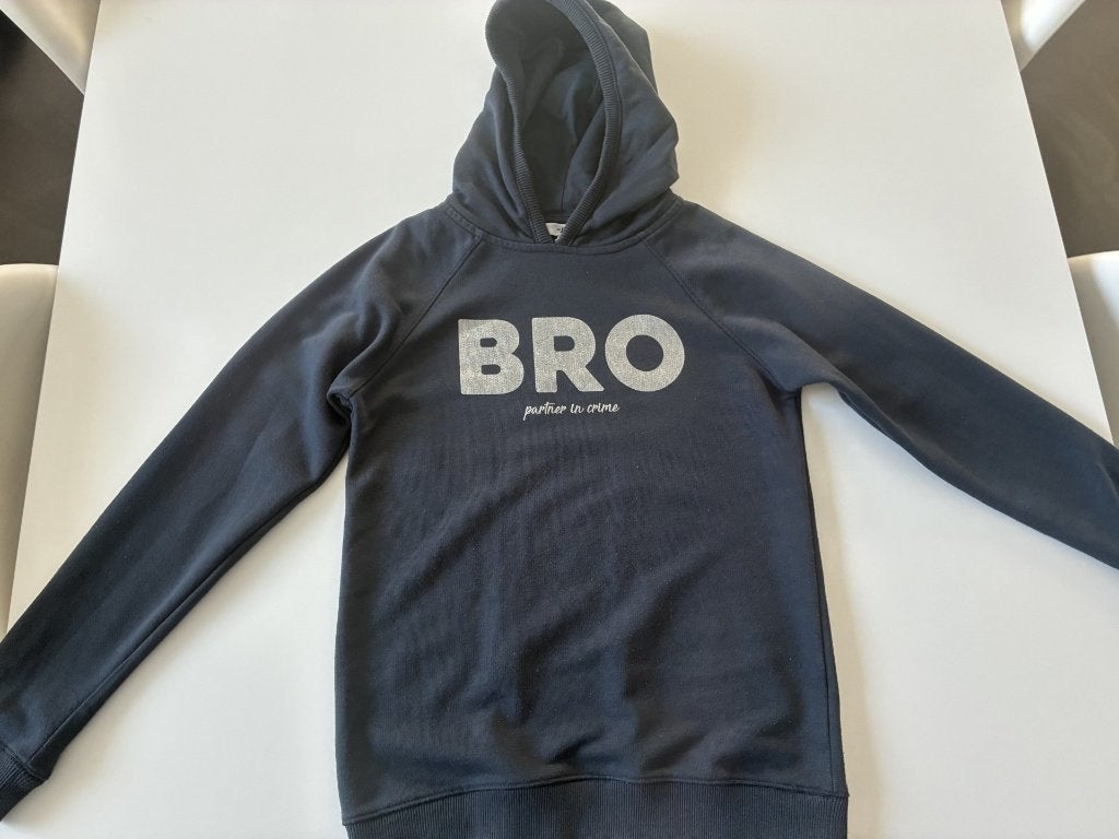Sweat à capuche bleu de la marque Jbc taille 152, Garçon, Enlèvement ou Envoi, Pull ou Veste, Comme neuf