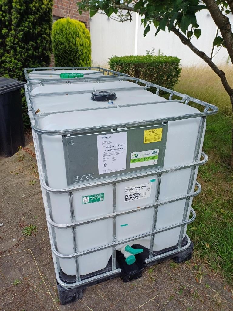 IBC CONTAINERS VAN 1000 L (4 stuks beschikbaar), Enlèvement ou Envoi