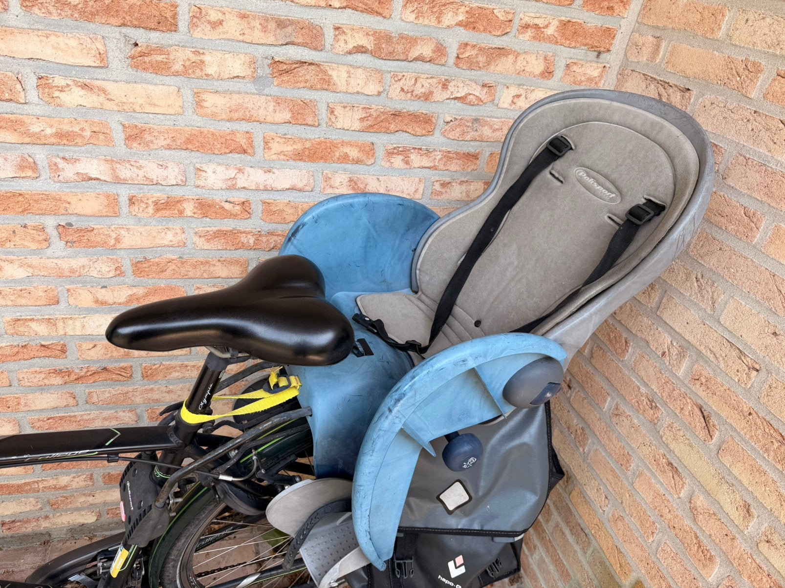 Gratis fietsstoel, Fietsen en Brommers, Ophalen, Gebruikt, Achterzitje, Voetsteuntjes
