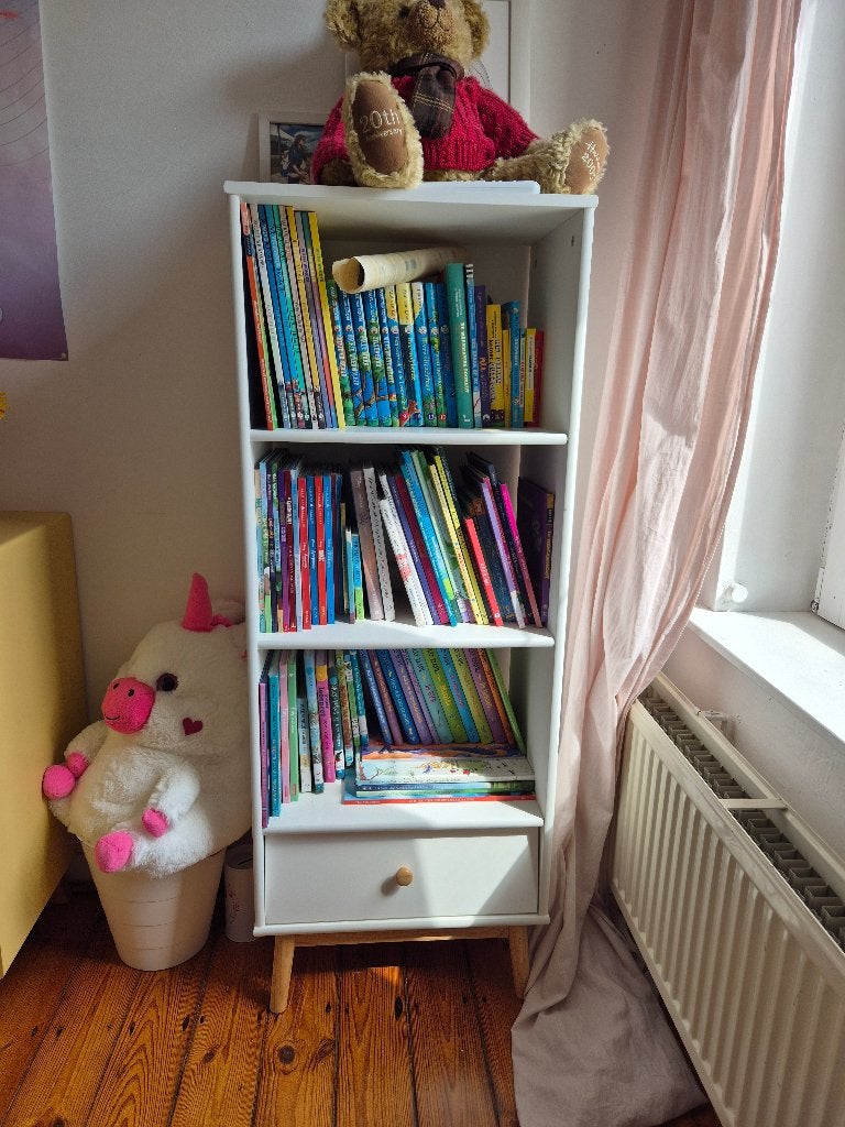 Witte boekenkast kind, 25 à 50 cm, Comme neuf, Enlèvement, 50 à 100 cm