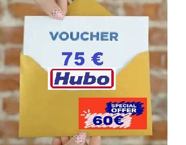 Hubo-vouchers van €75 voor 60 € !, Ophalen, Nieuw