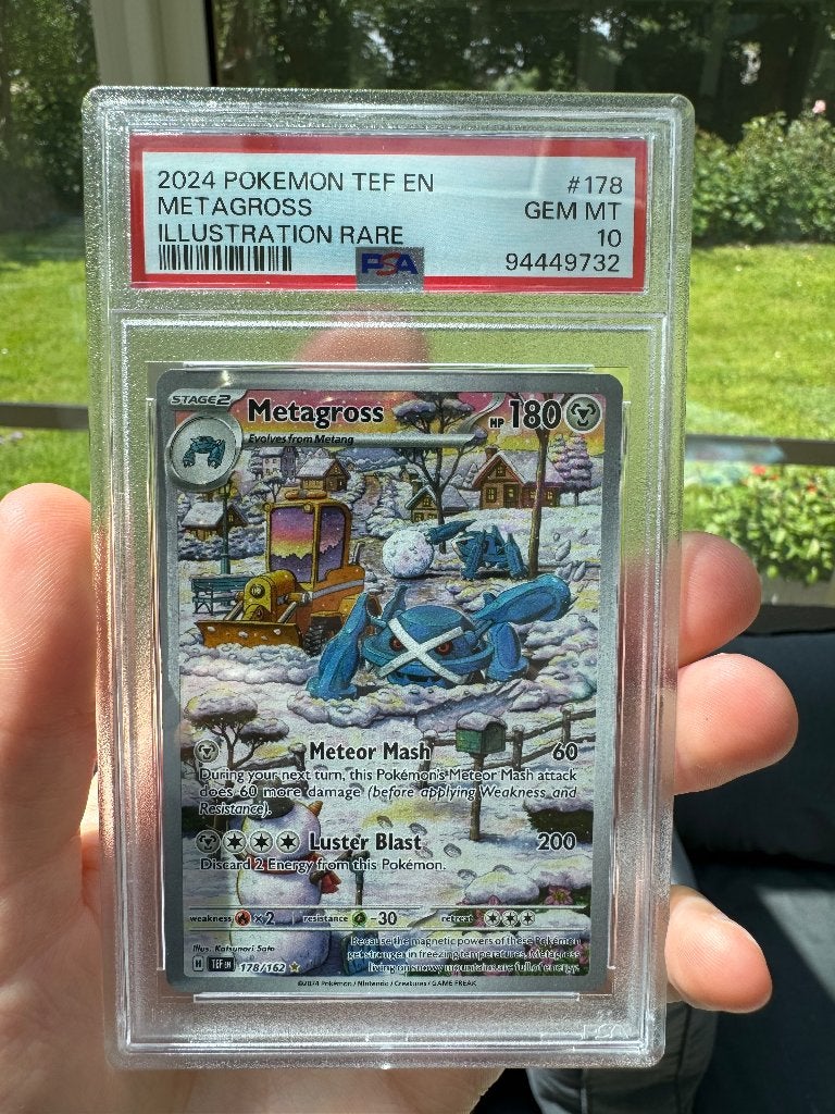 Metagross  ill rare temporal forces psa 10, Ophalen of Verzenden, Nieuw, Losse kaart