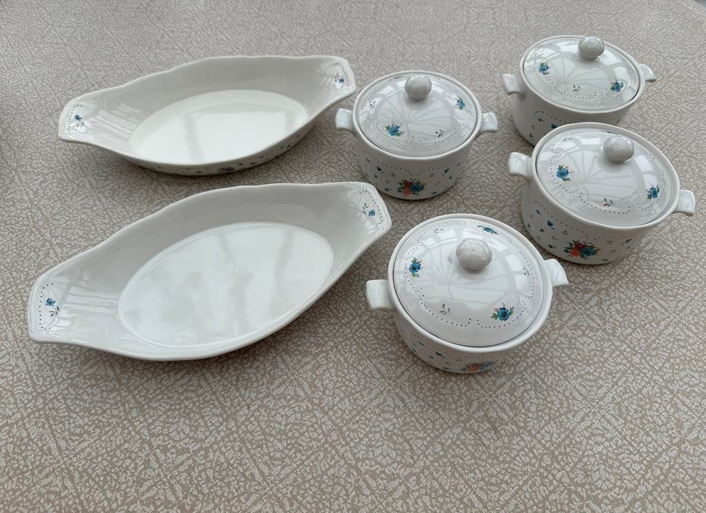 Vintage stenen servies Provincial Bouquet, Ophalen