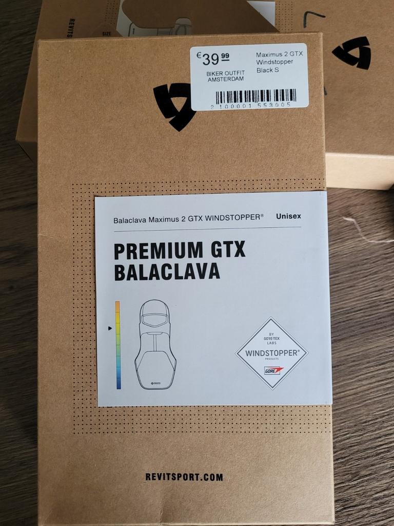 Balaclava rev'it gore-tex maximus 2 windstopper unisex, Motoren, Overige typen, REV’IT! (Revit), Kinderen, Ophalen of Verzenden