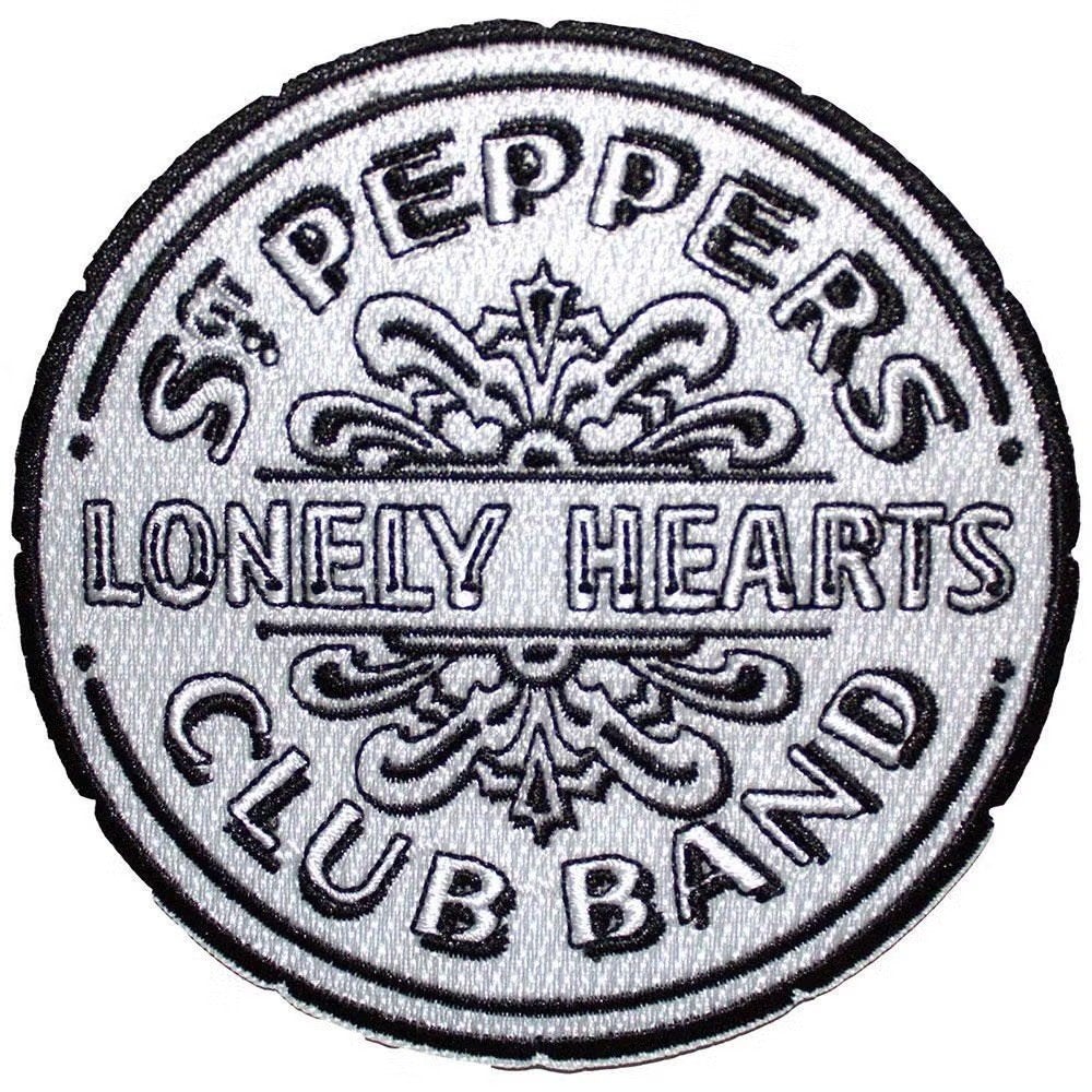 The Beatles Sgt Pepper Drum B&amp;W Patch officiële, Collections, Enlèvement ou Envoi, Neuf