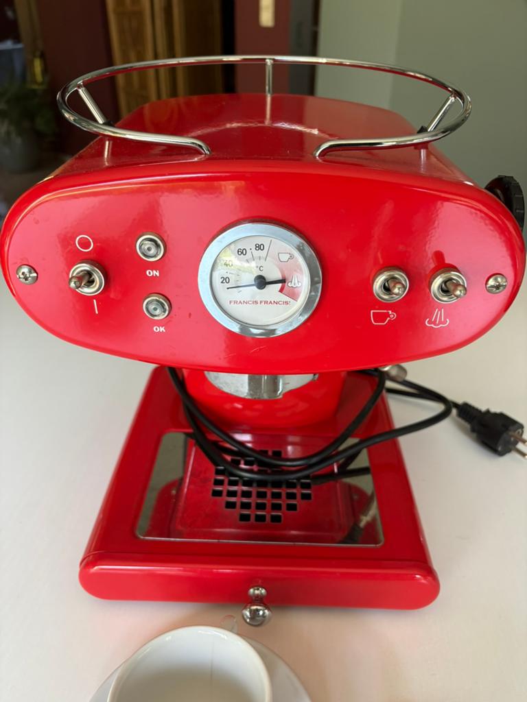 Vintage koffiezetapparaat met Illy accessoires, Ophalen, Gebruikt, Koffiemachine, Gemalen koffie