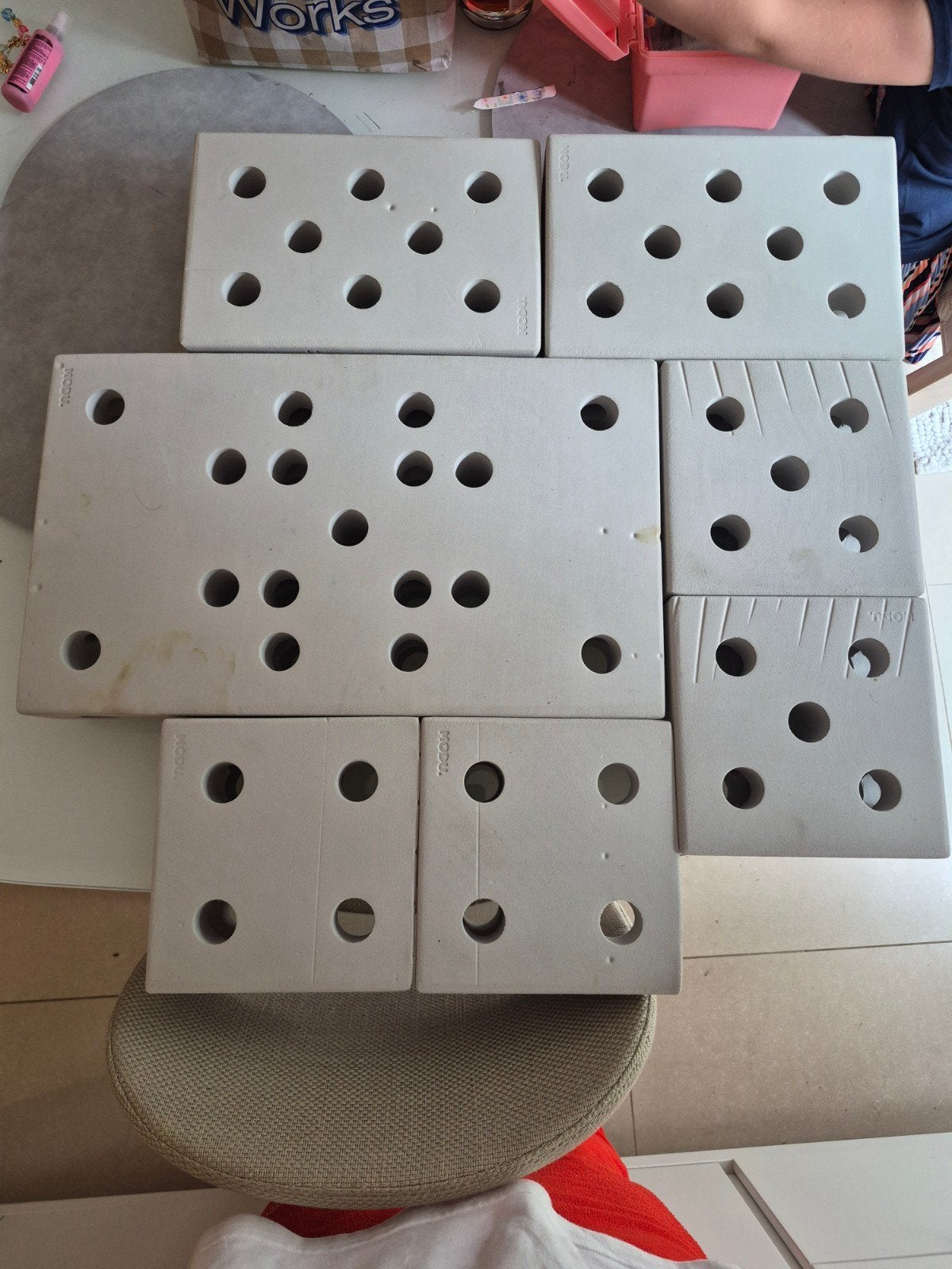 MODU Giant Building Kit — Dreamer Set (grijs/rood), Ophalen of Verzenden, Gebruikt, Overige merken
