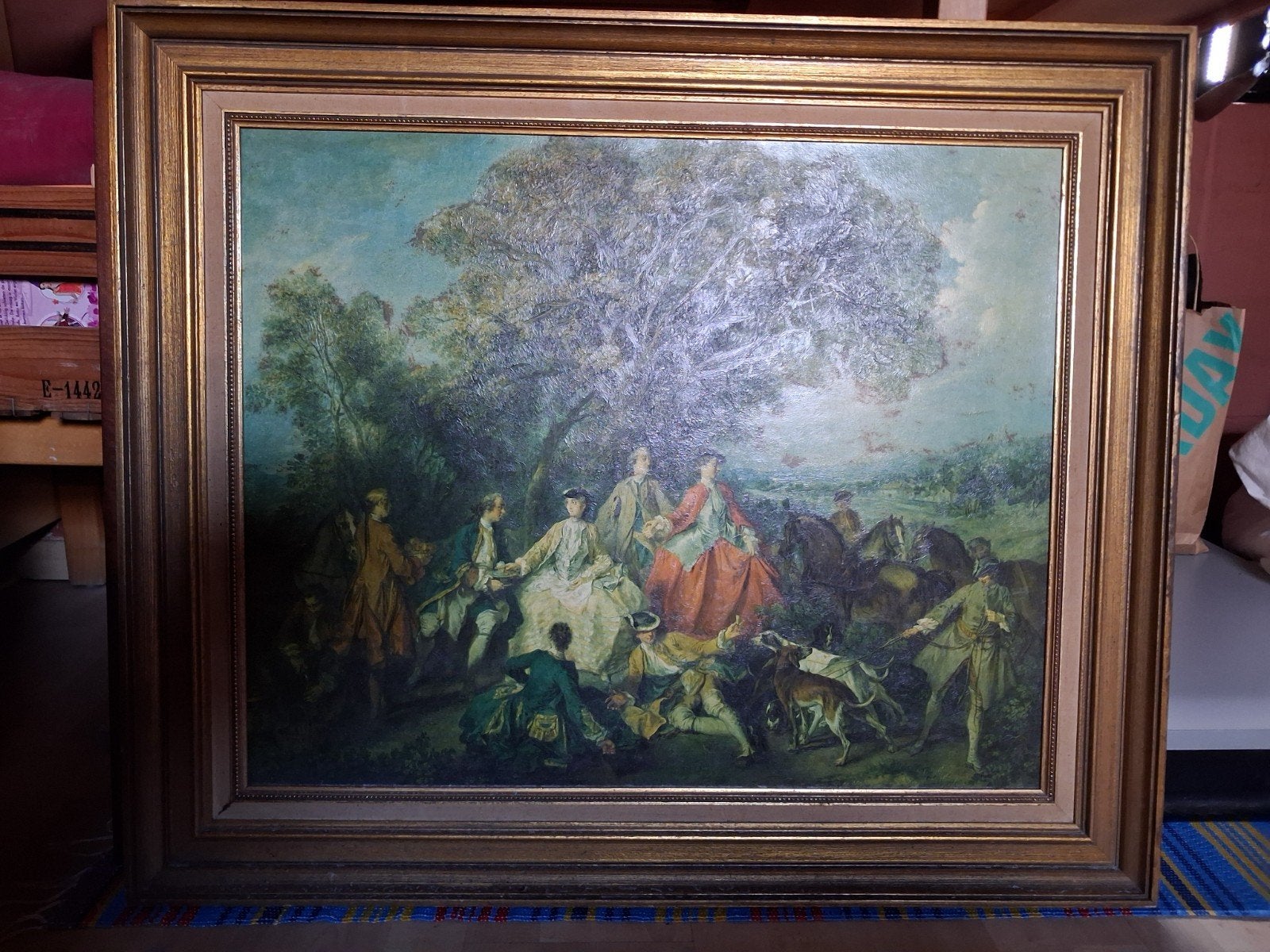 Schilderij  Picnic in the parc van Nicolas Lancret, Antiek en Kunst, Kunst | Schilderijen | Klassiek, Ophalen