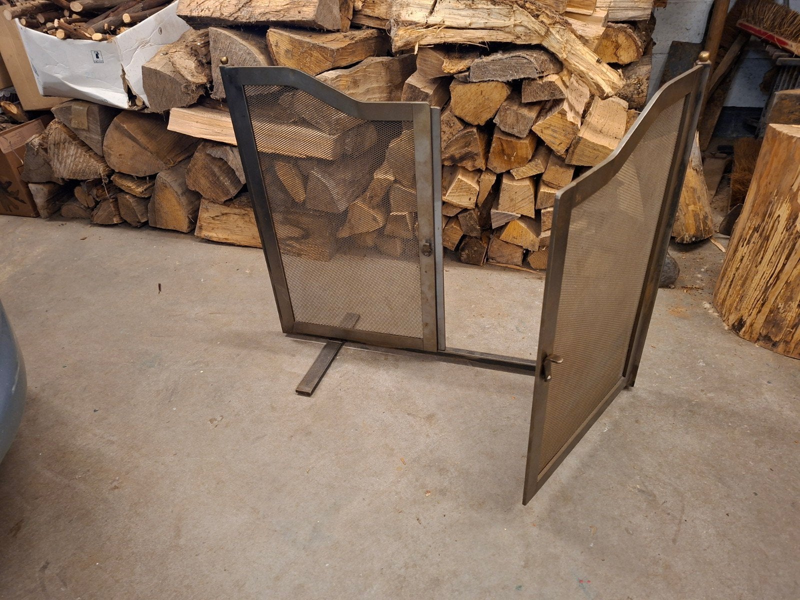 Pare étincelles pour feu ouvert, Maison & Meubles, Enlèvement, Comme neuf, Bois