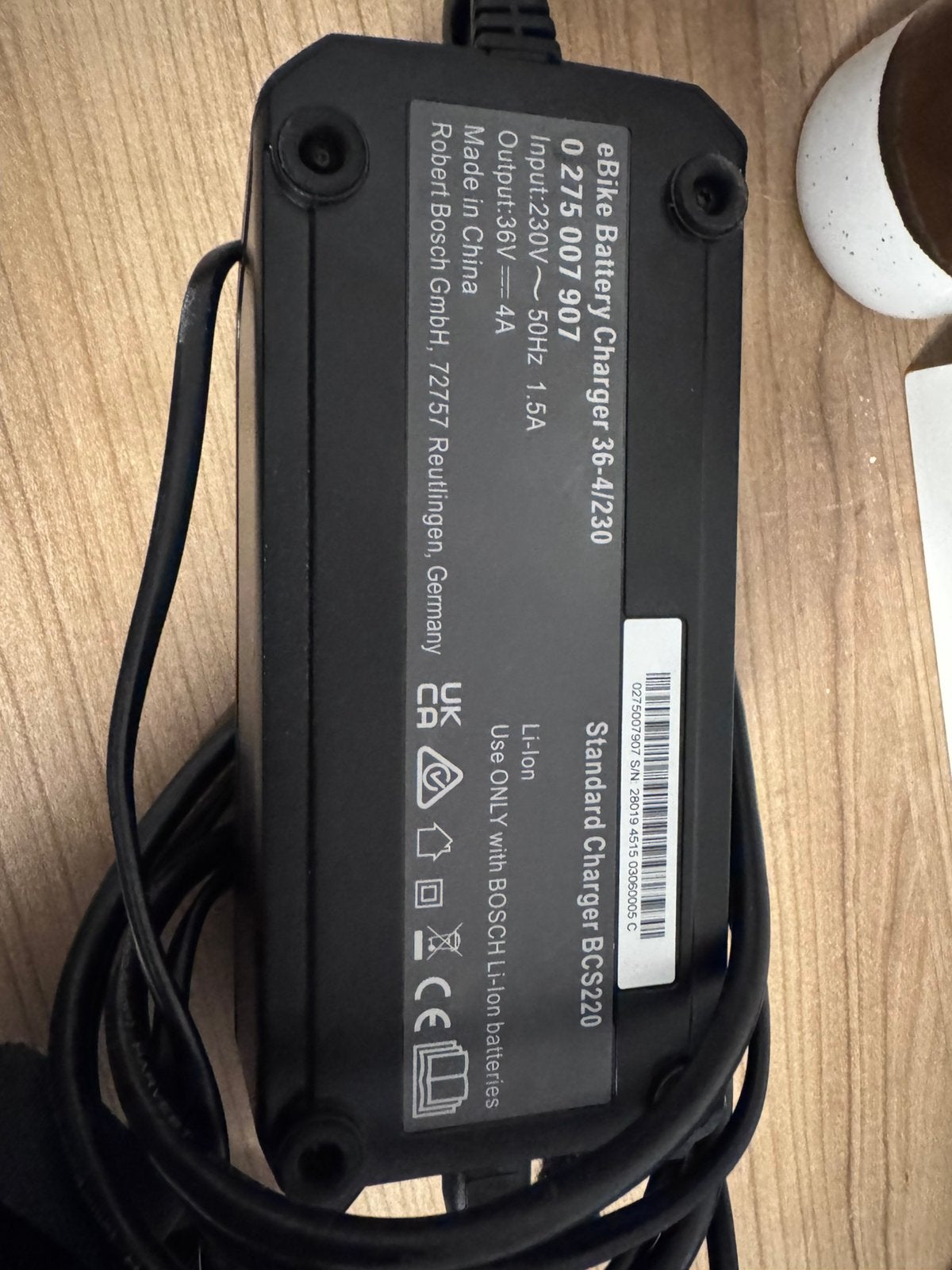Bosch lader - standard charger 36v 4A, Enlèvement, Comme neuf