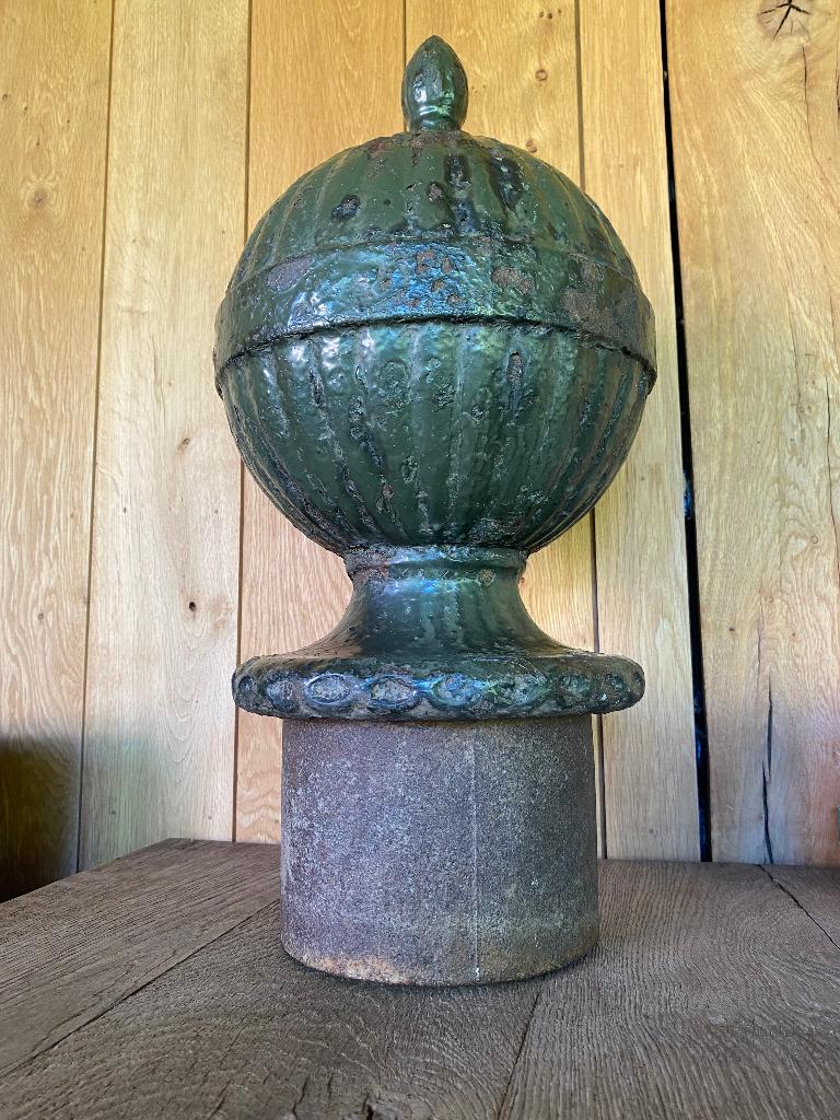 Xl Paalkop poort ornament piek gietijzer, Ophalen
