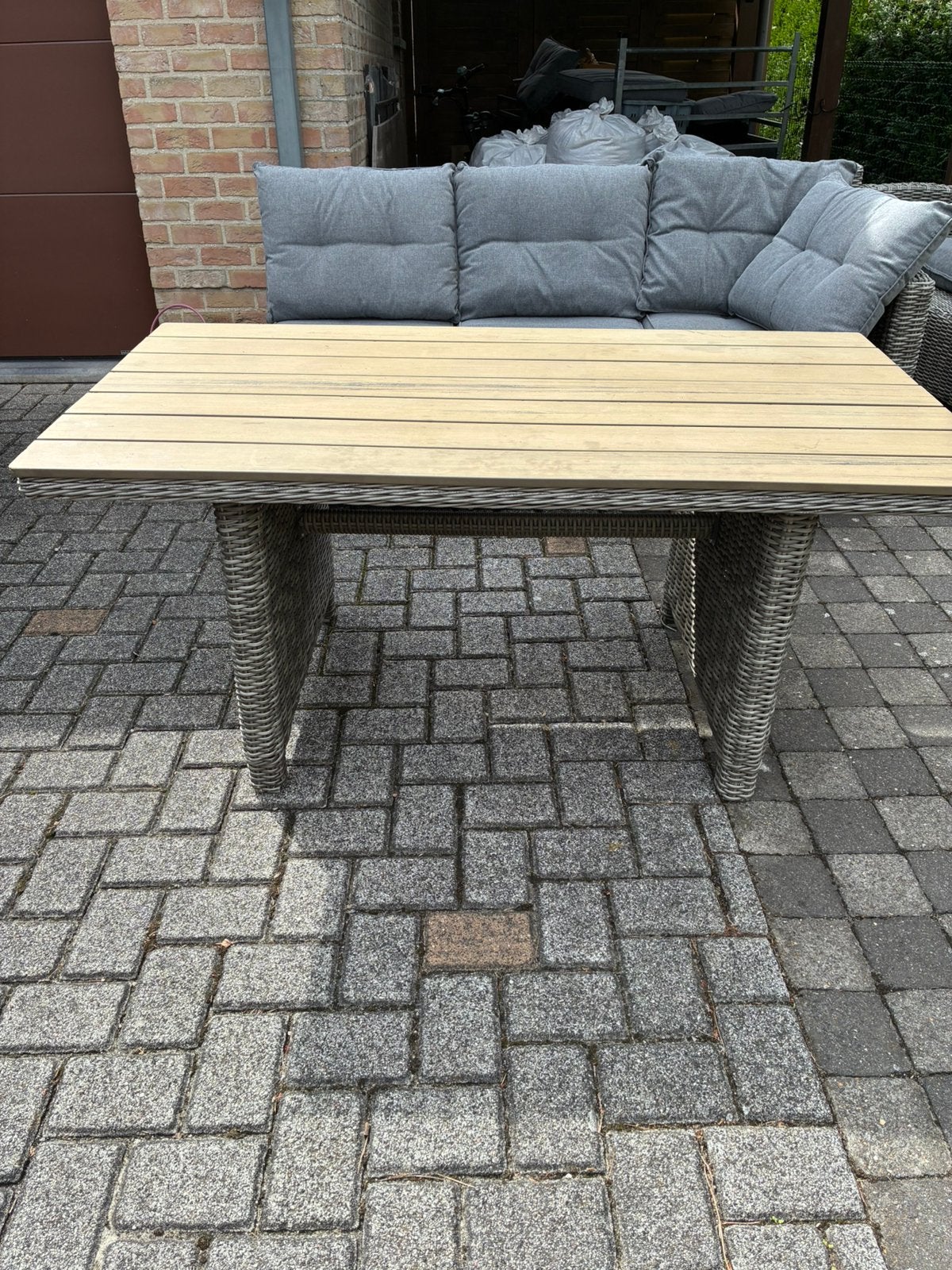 Tuinset, Jardin & Terrasse, Tables de jardin, Enlèvement, Utilisé, Rectangulaire, Synthétique