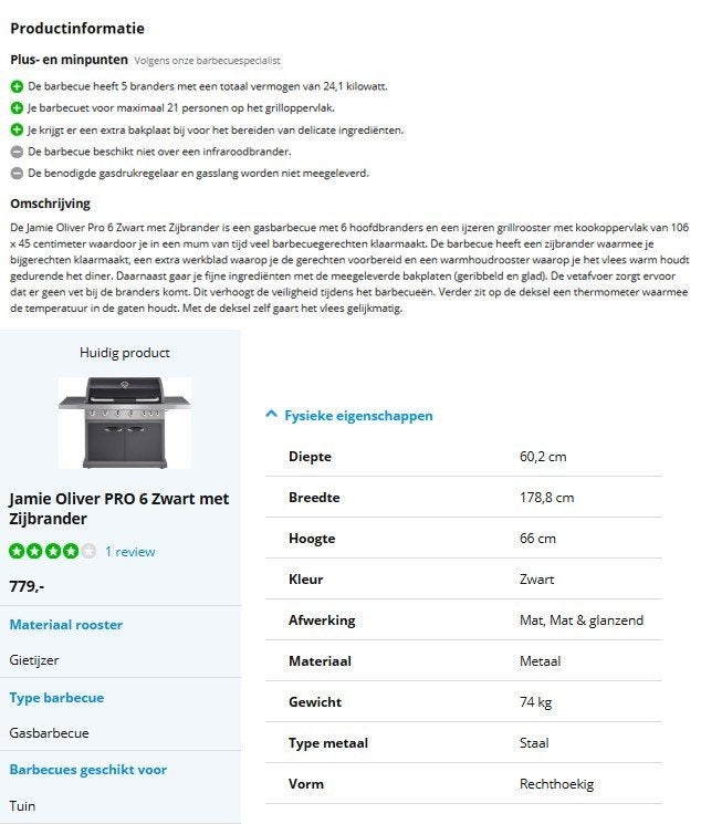 gasbbq James Olivier, Ophalen, Gebruikt, Overige merken