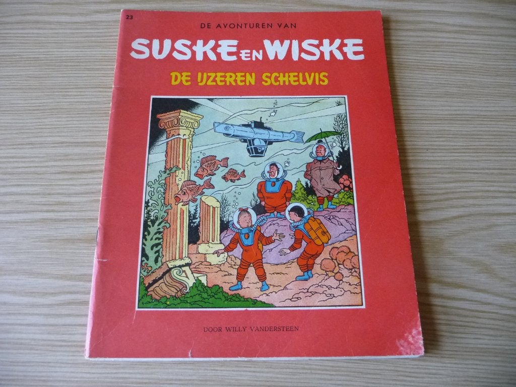 Suske & Wiske - oude reeks - 23. de ijzeren schelvis = €16, Gelezen, Willy Vandersteen, Eén stripboek, Ophalen of Verzenden