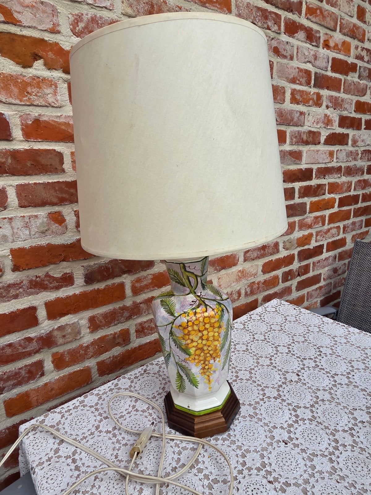 vintage tafellamp, Huis en Inrichting, Ophalen, Keramiek, Vintage