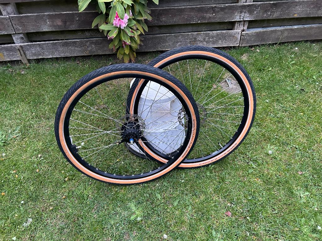 :Set Wheels, roue arrière 28 pouces, 7 vitesses NEXUS., Vélos & Vélomoteurs, Vélos Pièces, Comme neuf, Roue, Aluminium, Enlèvement ou Envoi