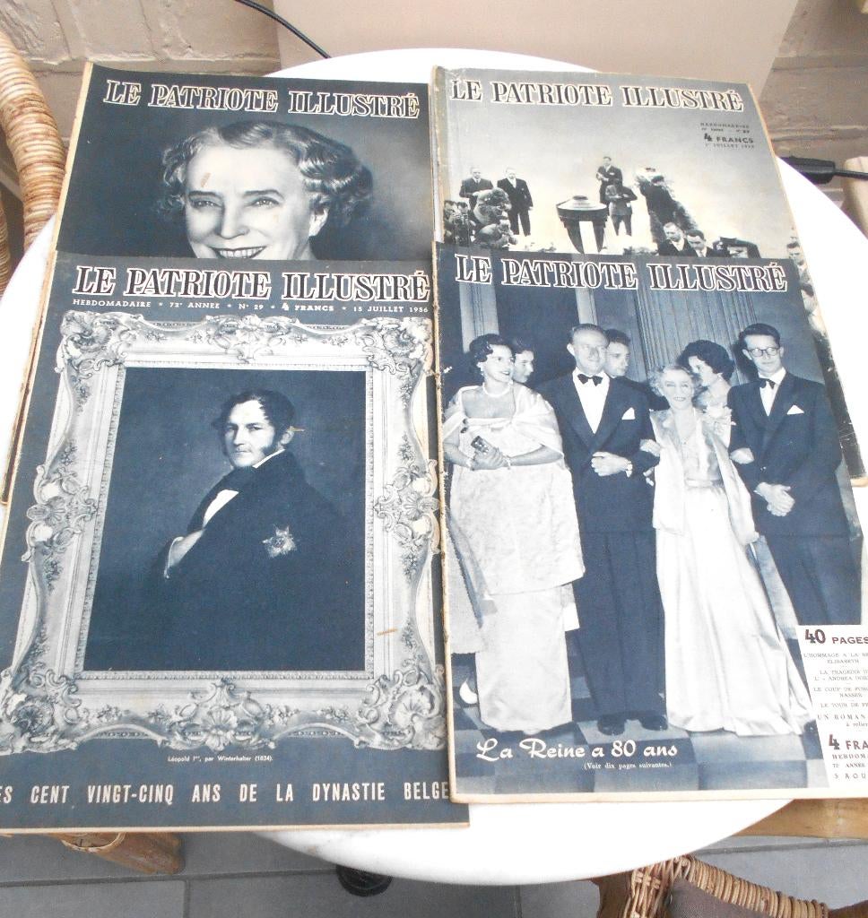 lot de 4 anciennes revues actualités "Le patriote illustré ", Ophalen of Verzenden, Gelezen, Overige typen