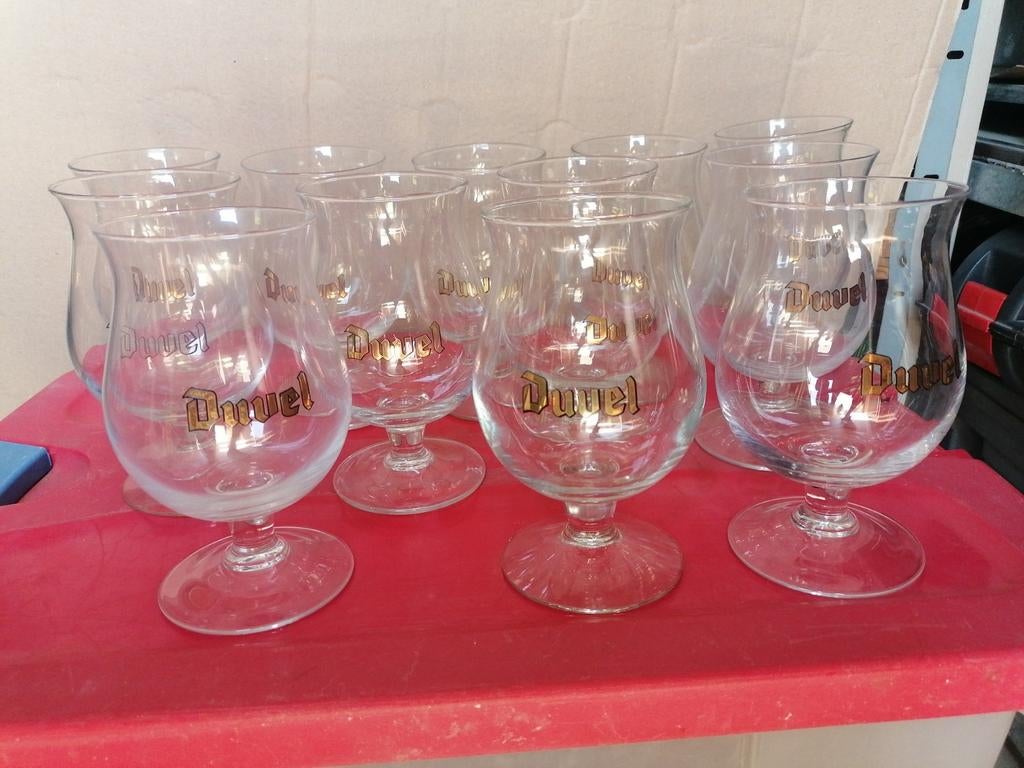 12 oude duvel glazen, Verzamelen, Ophalen