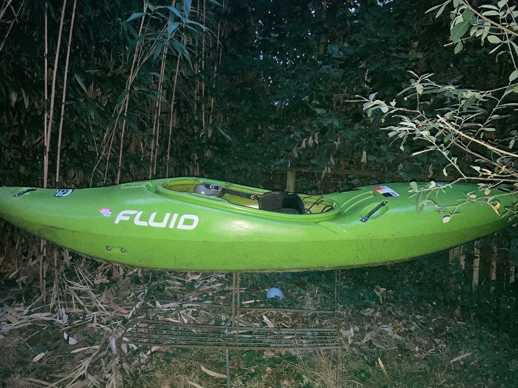 Fluid solo wildwaterkayak, Watersport en Boten, Kajaks, Ophalen, Gebruikt, 1-persoons