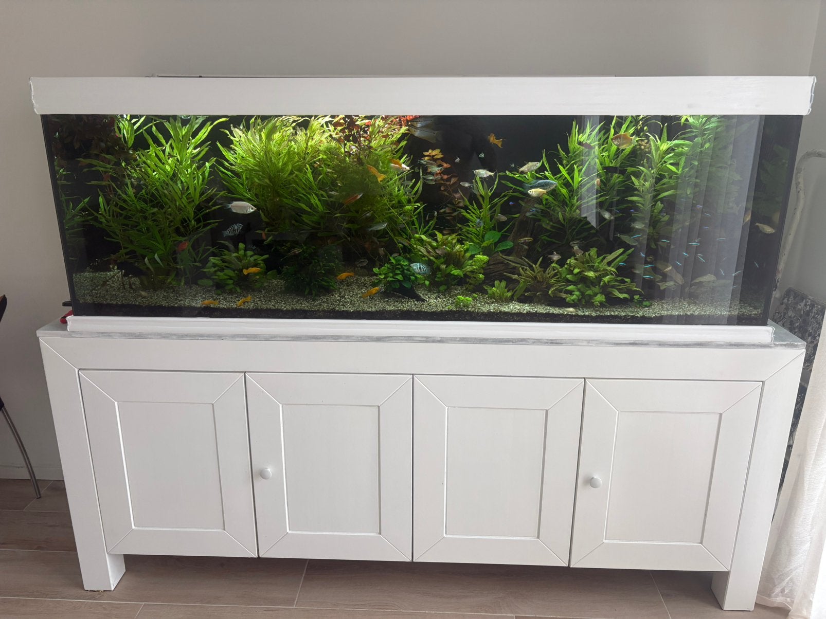 Prachtig groot aquarium. Aqualantis, Animaux & Accessoires, Enlèvement, Chauffage, Comme neuf, Fluval