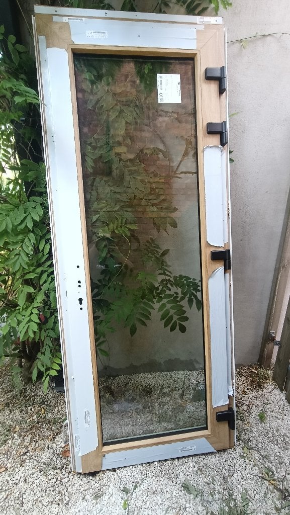 Pvc deur (nieuw), Doe-het-zelf en Bouw, Deuren en Vliegenramen, Glas, Ophalen