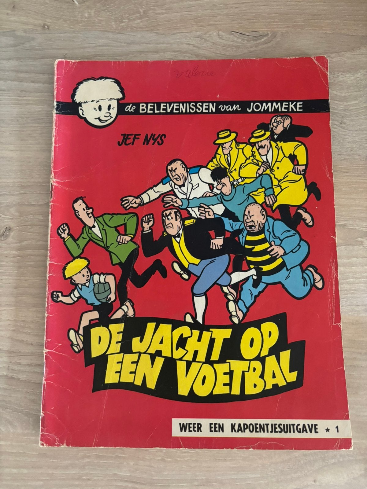 Jommeke foute 1ste druk de jacht op een voetbal, Boeken, Strips | Comics, Ophalen, Zo goed als nieuw