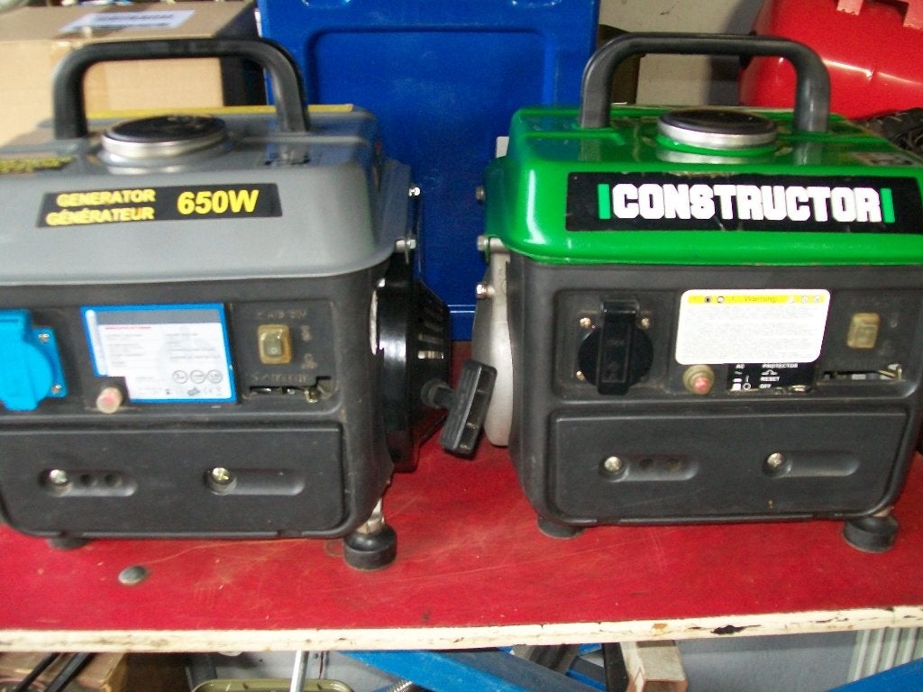 2 kleine generators, Ophalen