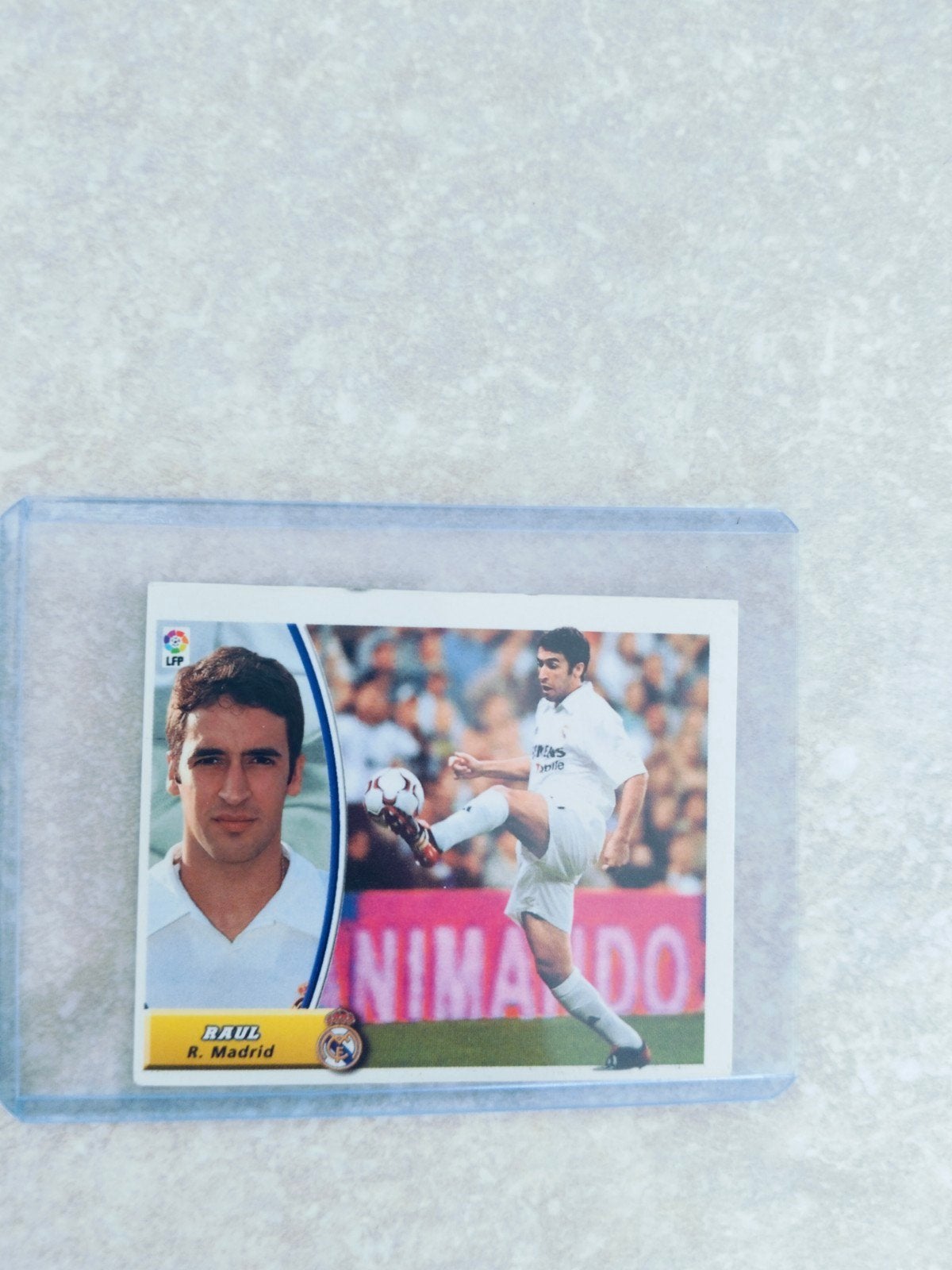 Oude sticker real Madrid Raul Liga 2003-2004, Envoi, Autocollant