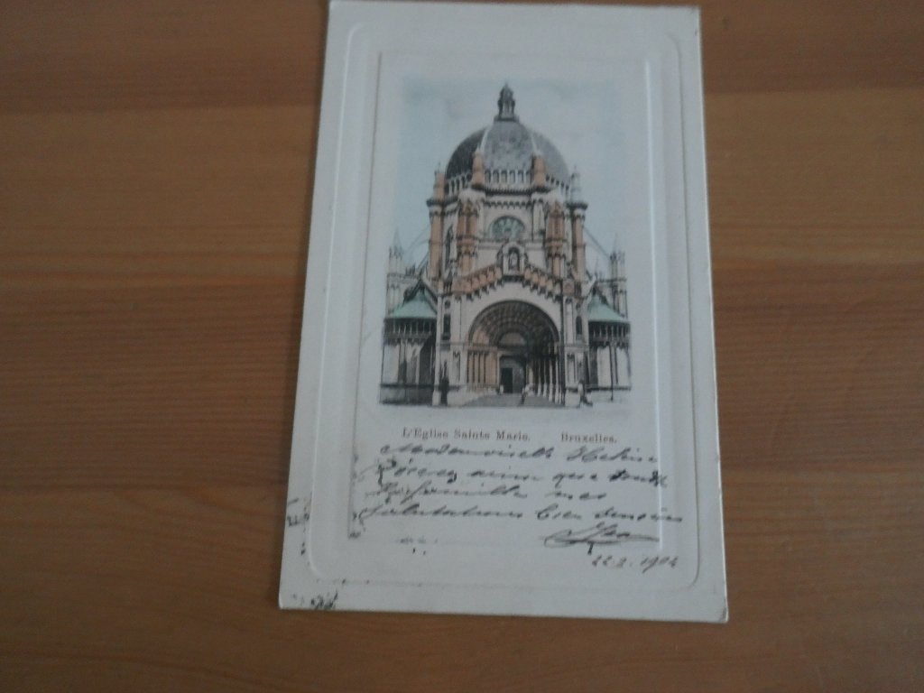 bruxelles l'église sainte marie, Verzamelen, Postkaarten | België, Verzenden, Gelopen, Brussel (Gewest)