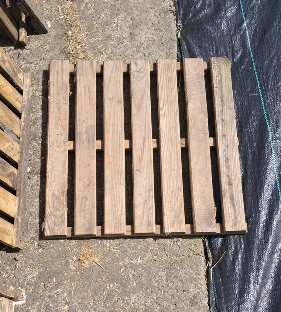 Lot de dalles de terrasses en bois 50X50cm, Enlèvement, Utilisé, Bois