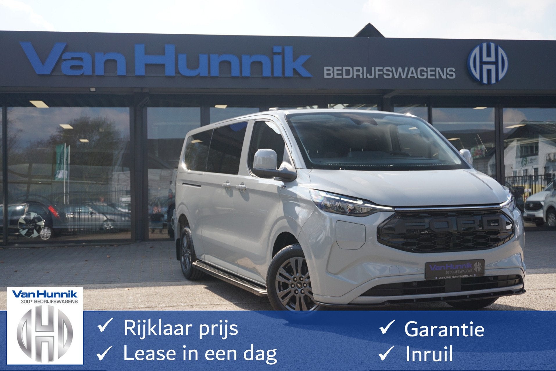 Ford Transit Custom 320L 2.5 PHEV 233PK Dubbel Cabine JWR Ed, Gebruikt, 4 cilinders, Bedrijf, Hybride Elektrisch/Benzine