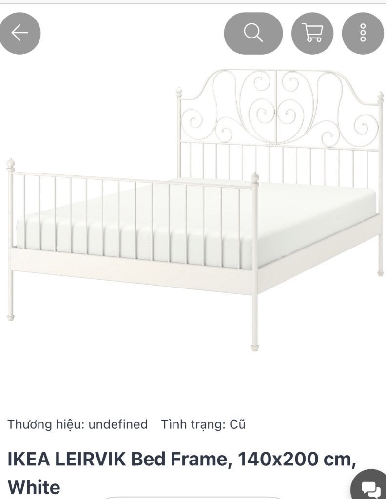 Bed, Ophalen, Wit, 140 cm, Zo goed als nieuw