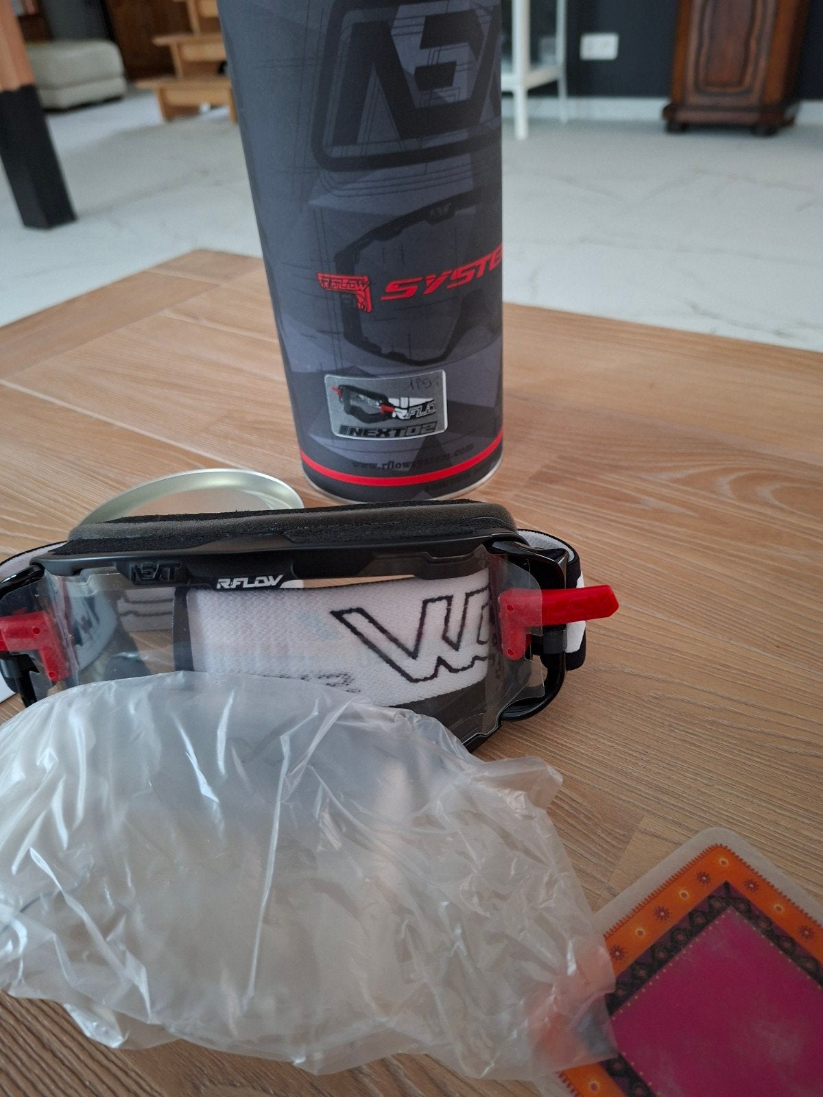 Nieuwe cross bril R Flow Next02 vaste prijs!, Motoren, Ophalen, Nieuw